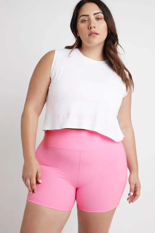 Cropped Split Back Tank 112