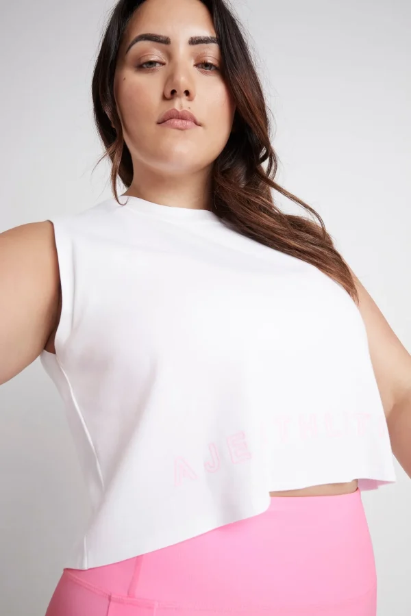 Cropped Split Back Tank 112