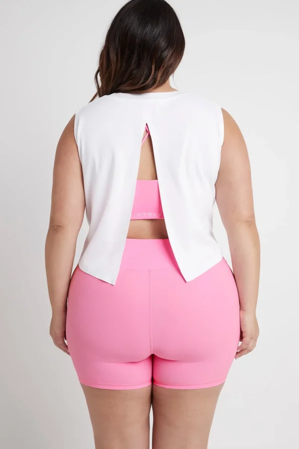 Cropped Split Back Tank 112