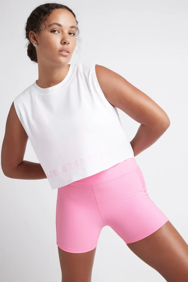 Cropped Split Back Tank 112