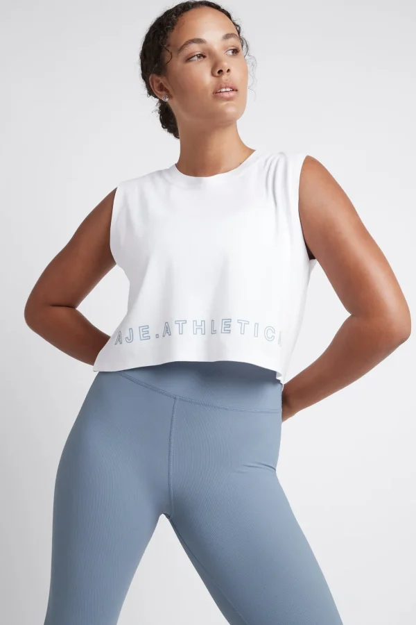 Cropped Split Back Tank 112