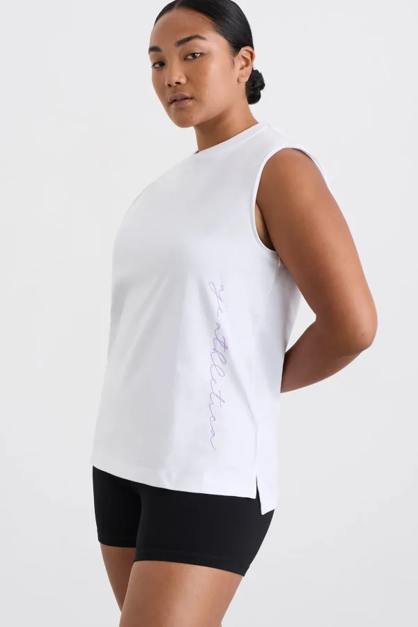 Cursive Logo Longline Tank 101