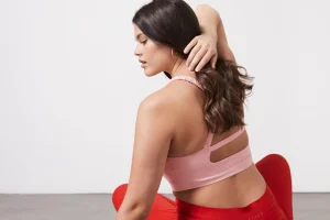 Cut Out Cross Back Sports Bra 314