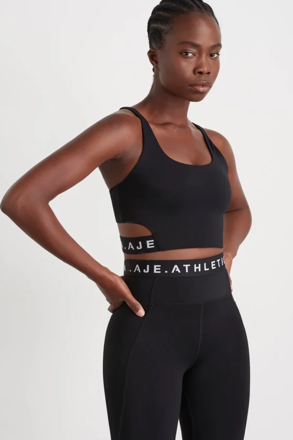 Cut Out Elastic Sports Bra 337