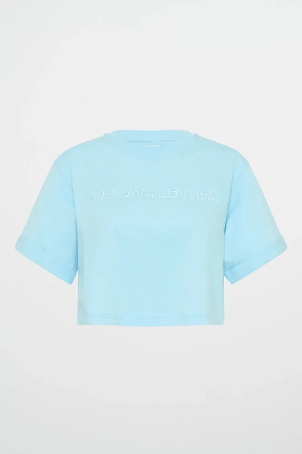 Embossed Crop Tee 105