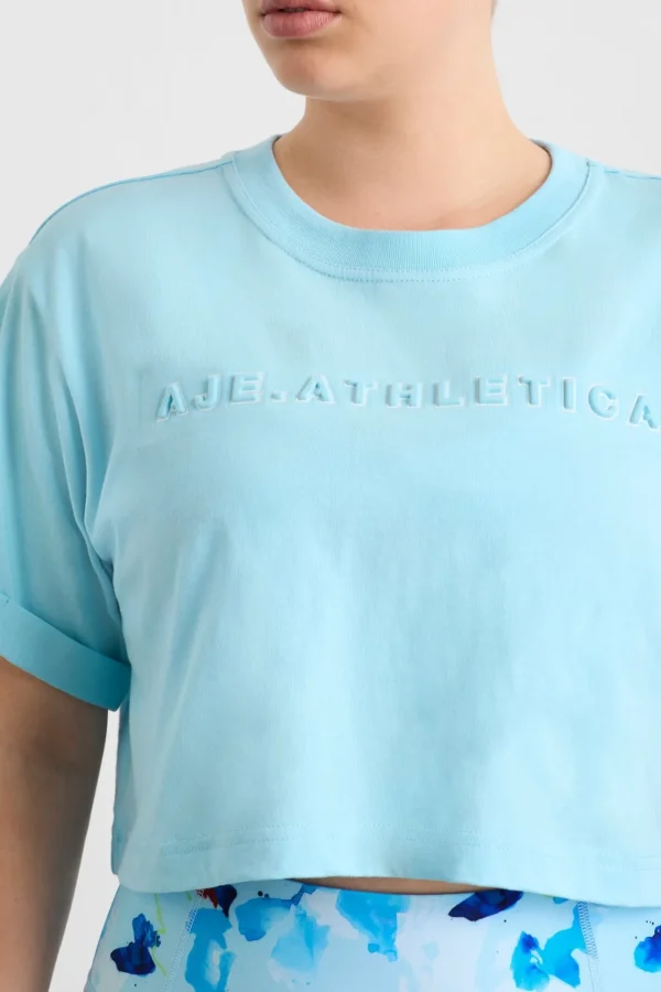 Embossed Crop Tee 105