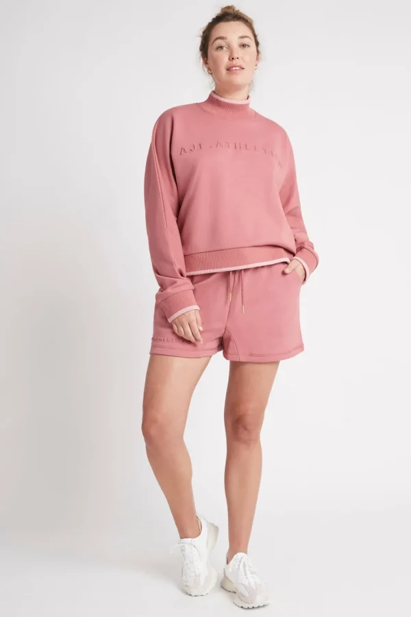 Embossed Signature Logo Funnel Neck Jumper 412