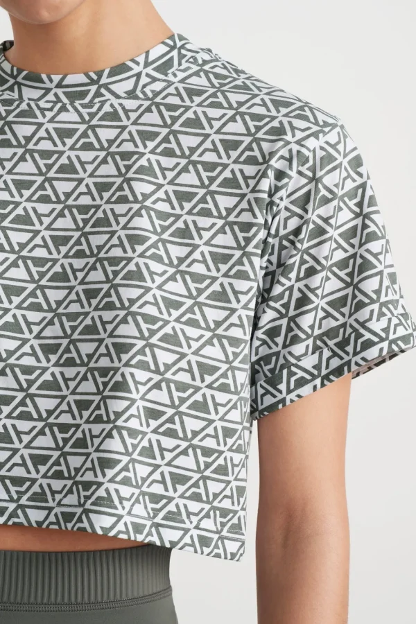 Geo Print Crop T-Shirt 105
