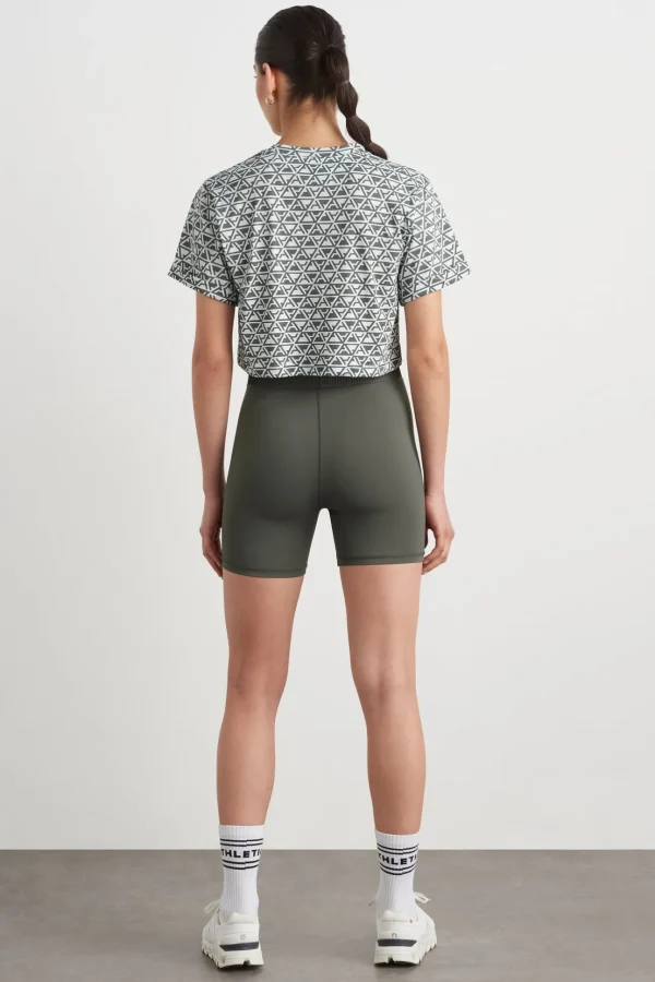 Geo Print Crop T-Shirt 105
