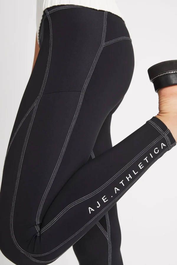 High Rise Full Length Panelled Legging 020