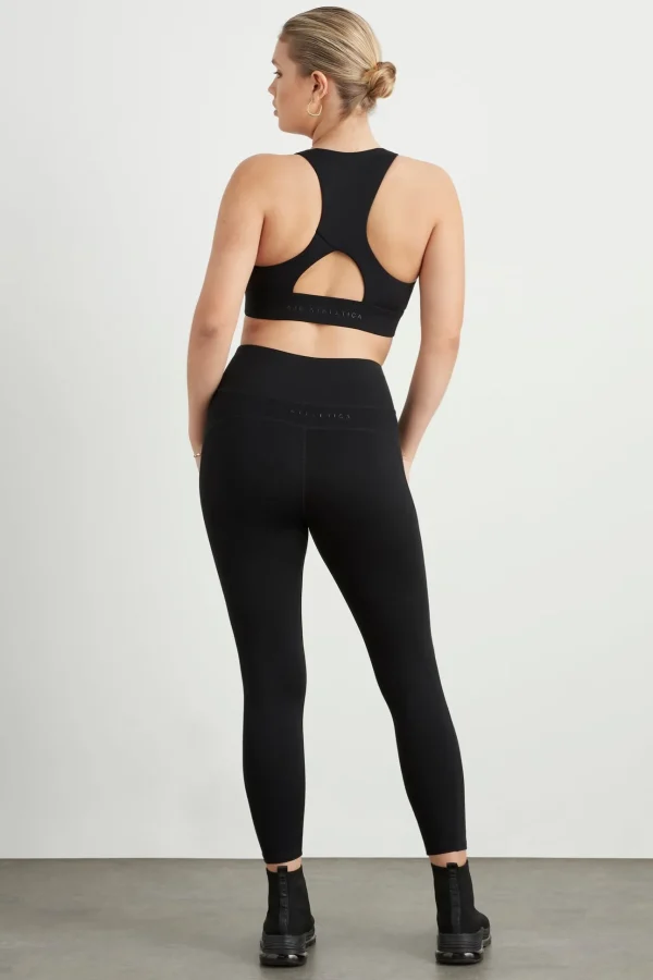 High Rise Mesh Detail 7/8 Legging 612