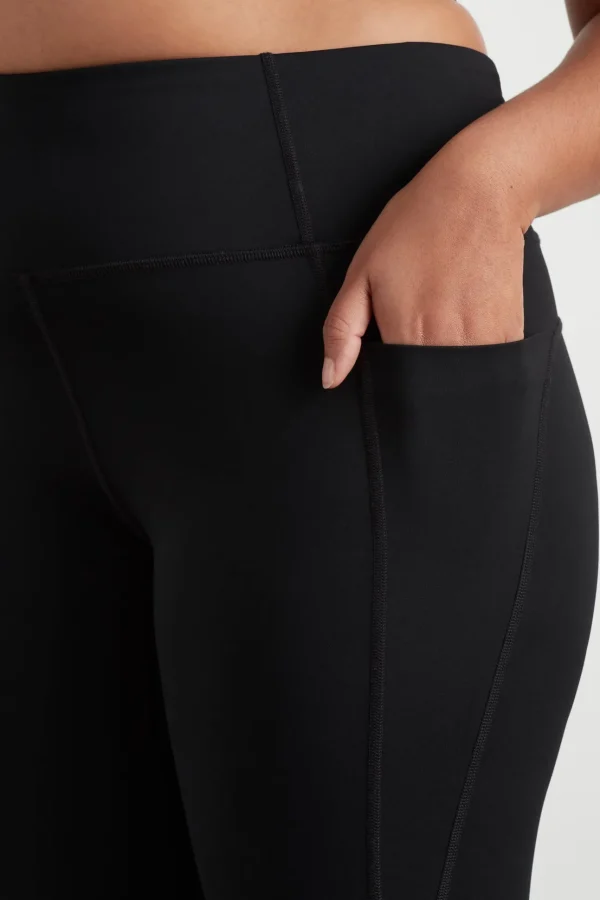 High Rise Mesh Detail 7/8 Legging 612