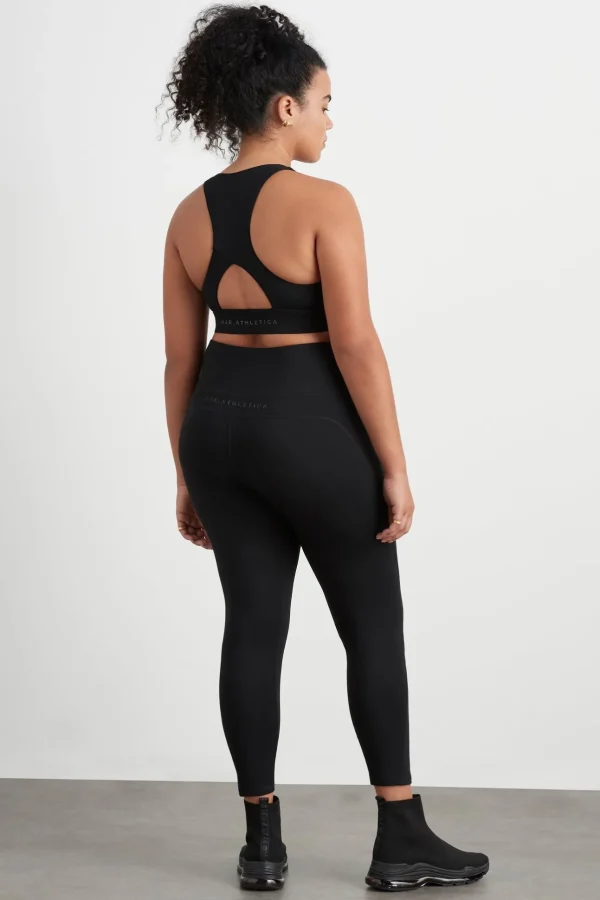 High Rise Mesh Detail 7/8 Legging 612