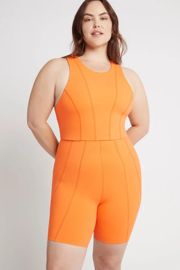 High Rise Mid Length Bike Short 615