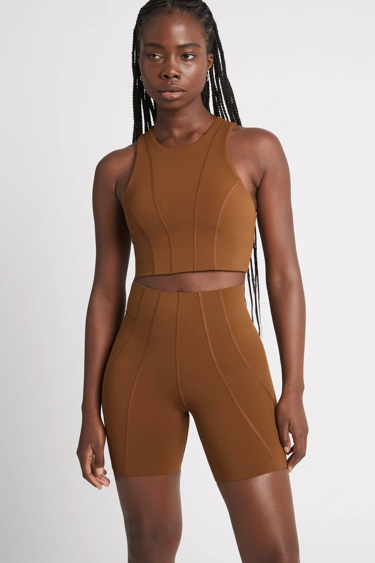 high_rise_mid_length_embo_0.webp High Rise Mid Length Embossed Bike Short 615