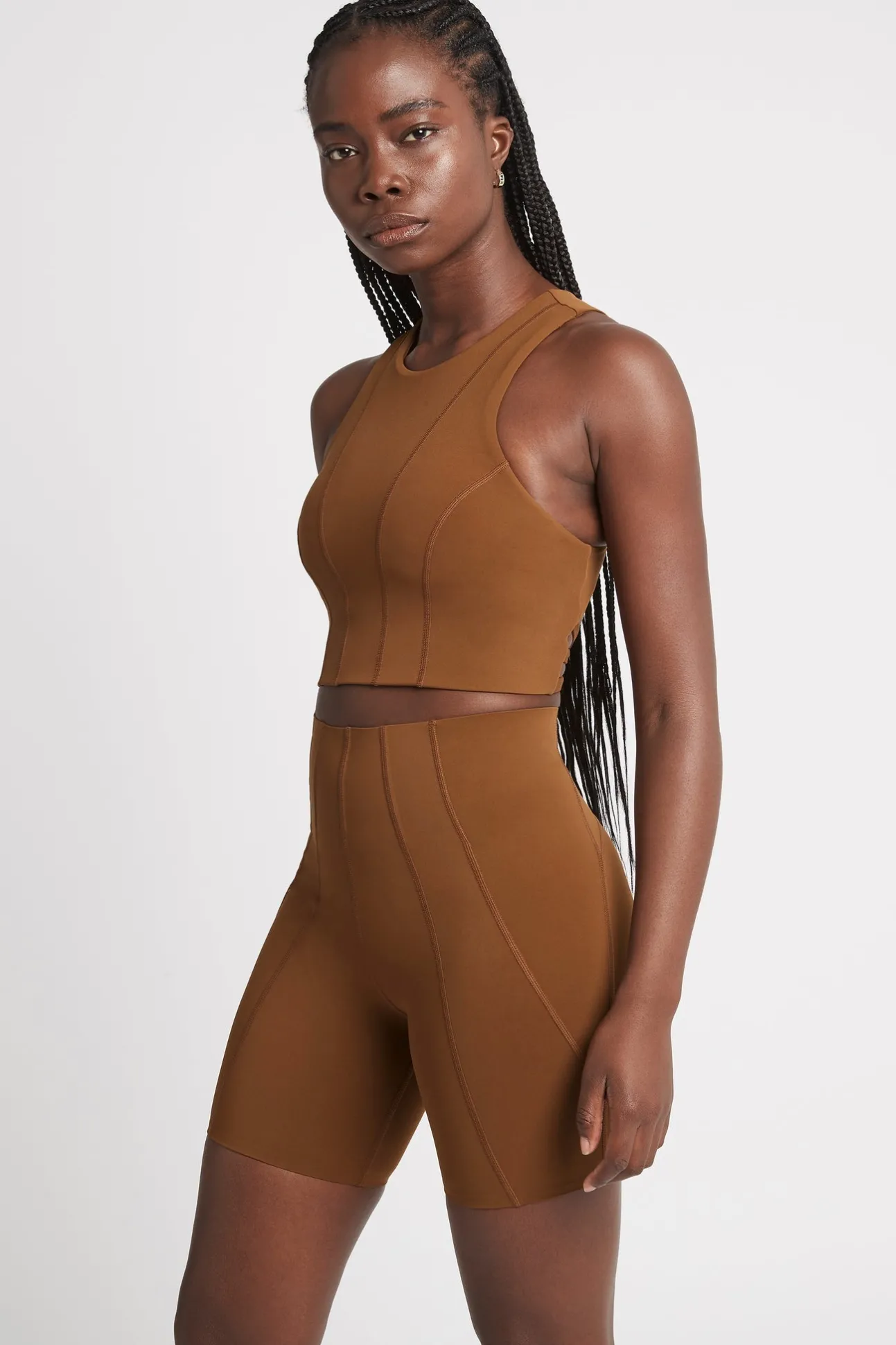 high_rise_mid_length_embo_3.webp High Rise Mid Length Embossed Bike Short 615