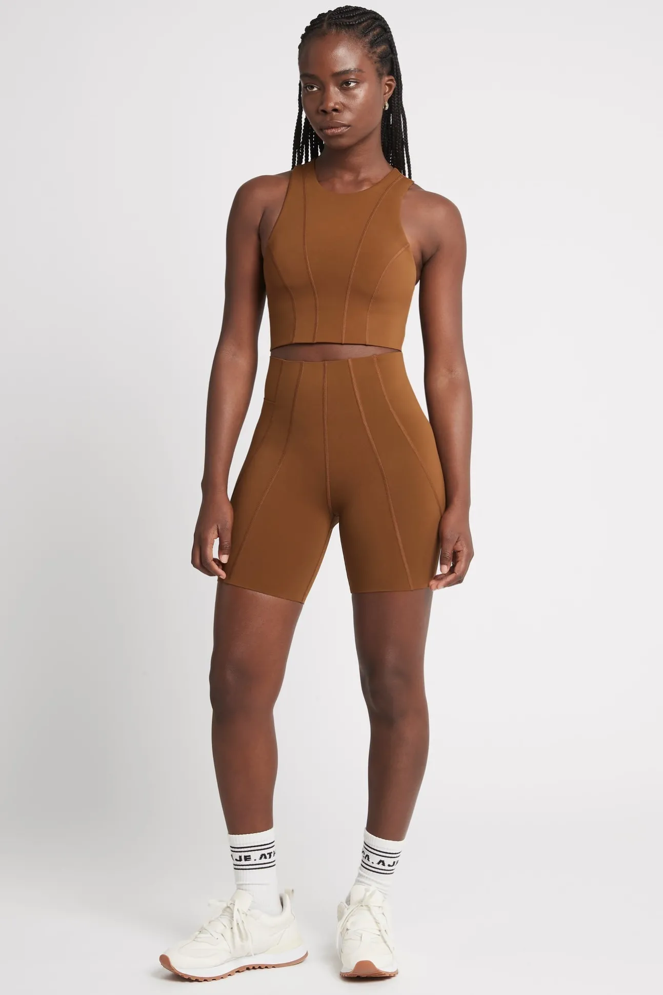 high_rise_mid_length_embo_5.webp High Rise Mid Length Embossed Bike Short 615