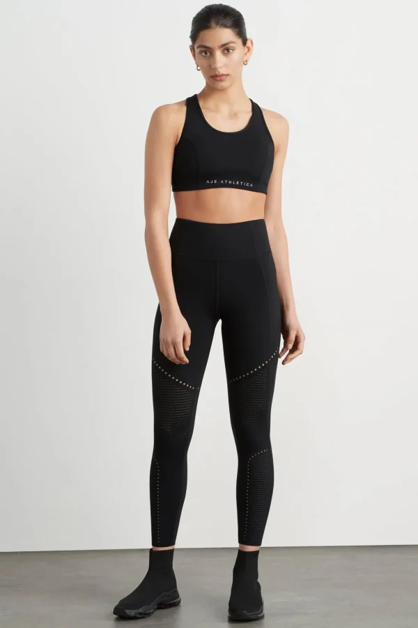 High Rise Perforated 7/8 Legging 227