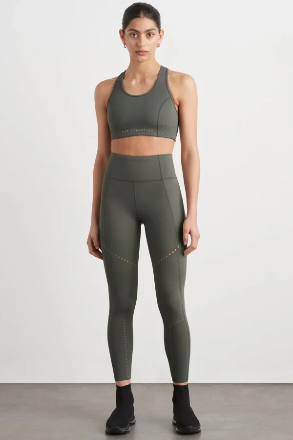 High Rise Perforated 7/8 Legging 227