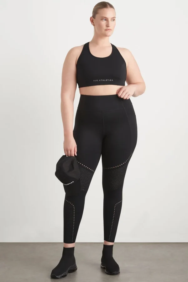 High Rise Perforated 7/8 Legging 227