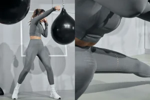 High Rise Perforated 7/8 Legging 227
