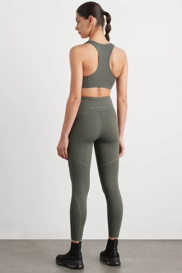 High Rise Perforated 7/8 Legging 227