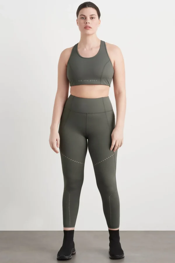 High Rise Perforated 7/8 Legging 227