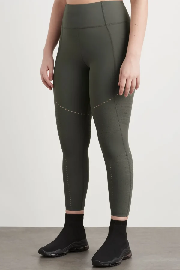 High Rise Perforated 7/8 Legging 227