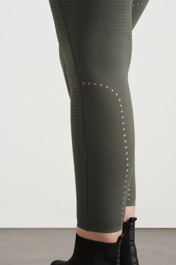 High Rise Perforated 7/8 Legging 227