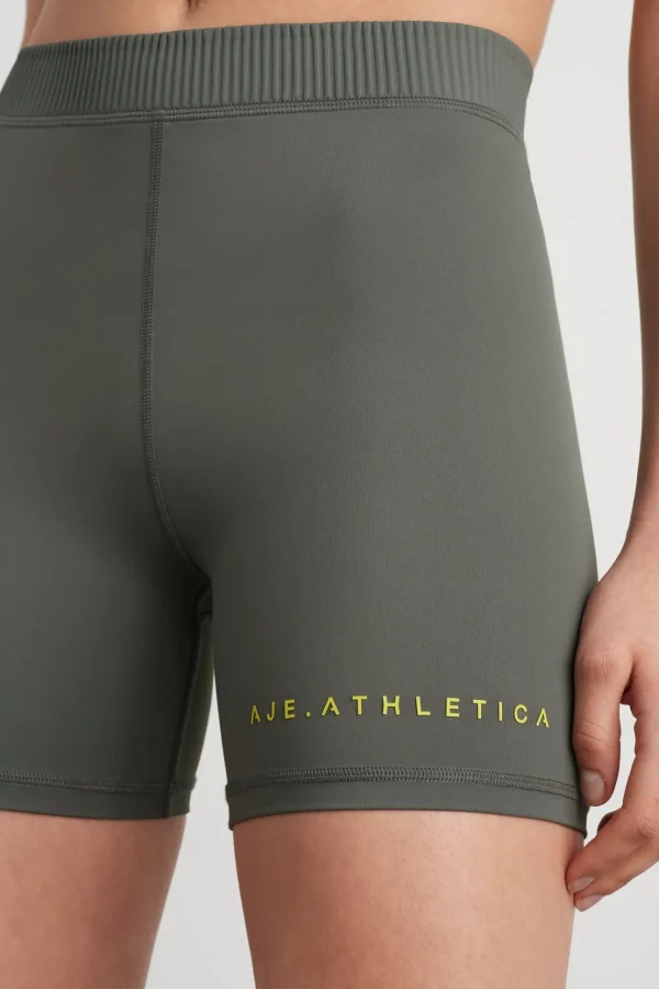 High Rise Pintuck Mid Length Bike Shorts 625