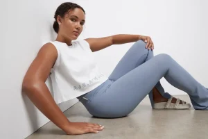High Waist Split Hem Legging 205