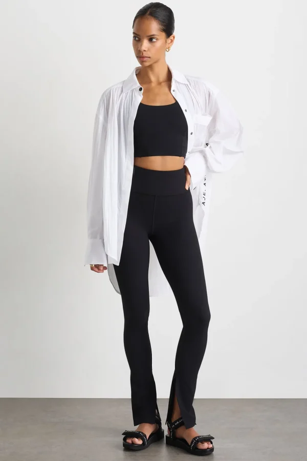 High Waist Split Hem Legging 205