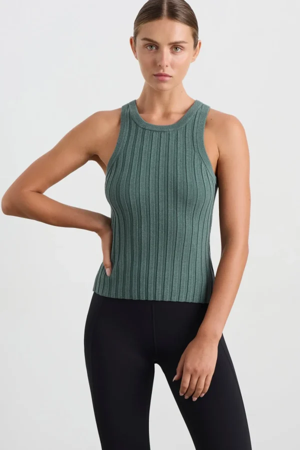 Hydra Racer Knit Ribbed Top