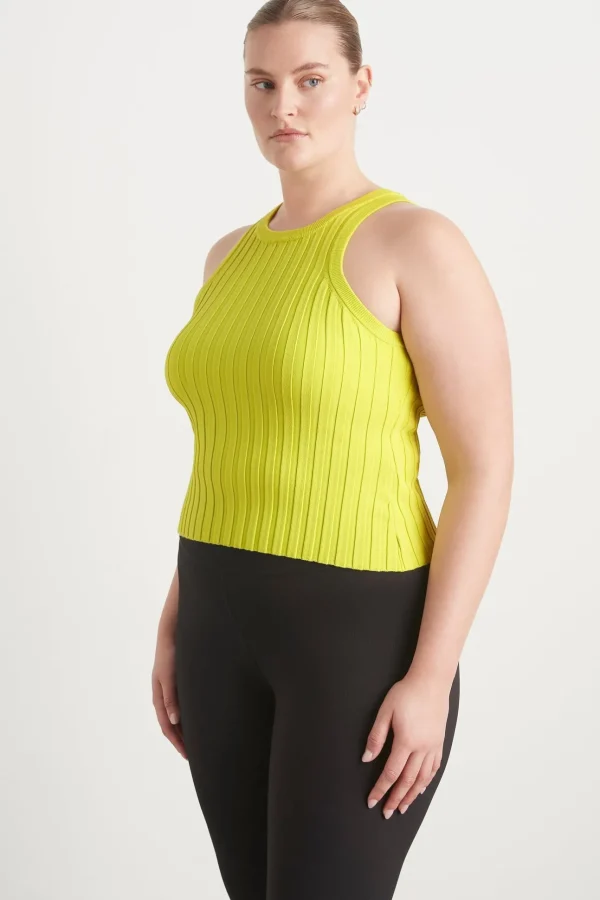 Hydra Racer Knit Ribbed Top
