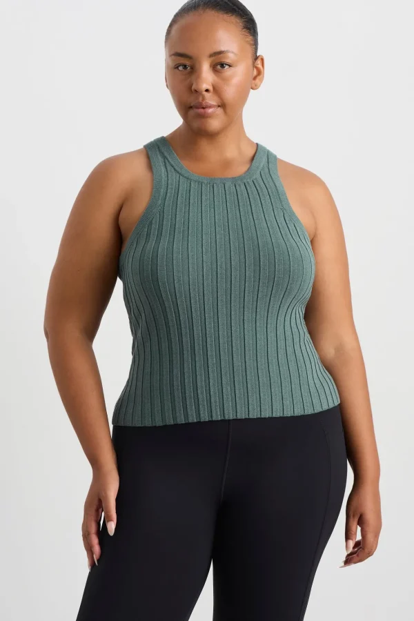 Hydra Racer Knit Ribbed Top
