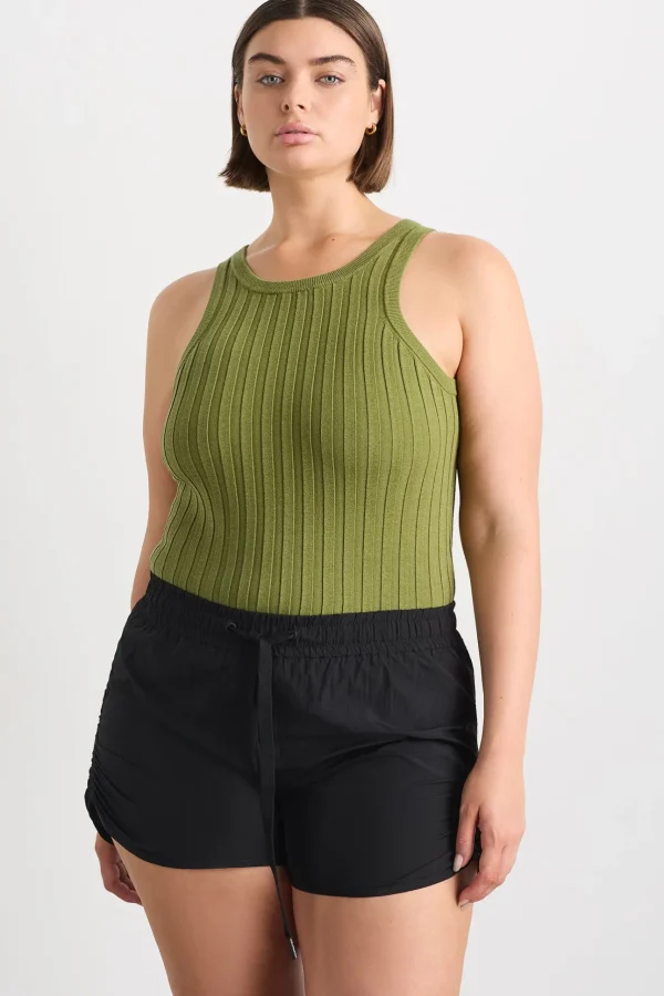 Hydra Racer Knit Ribbed Top