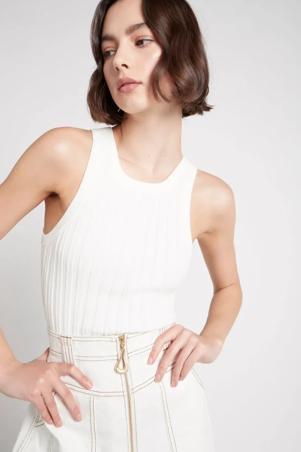 Hydra Racer Knit Ribbed Top