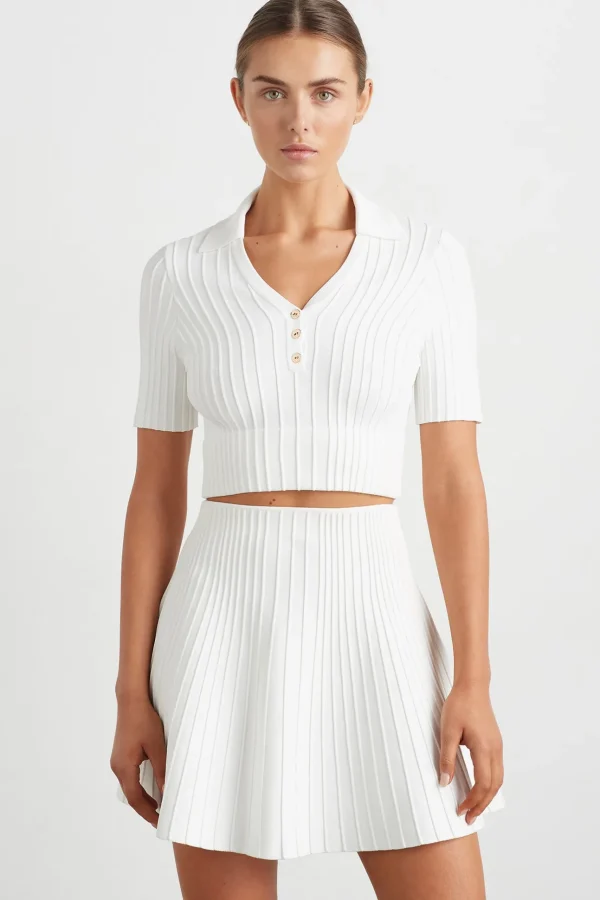Knitted Polo Top 341