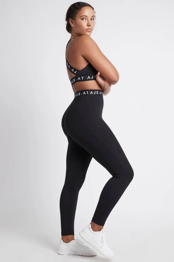 Logotape Laser Cut Full Length Legging 208