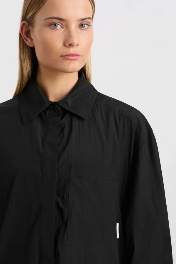 Longline Windbreaker Shirt 438