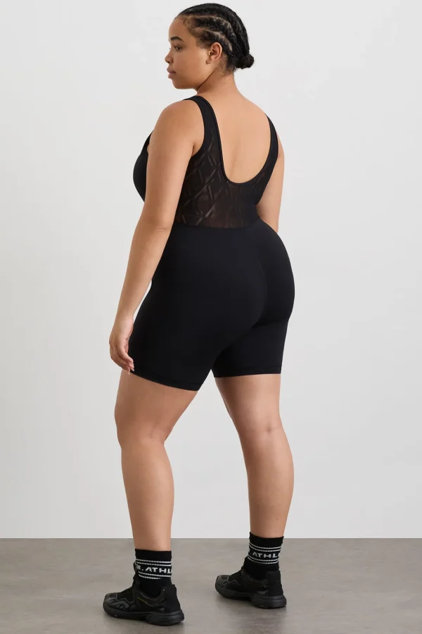 Mesh Back Bike Catsuit 807