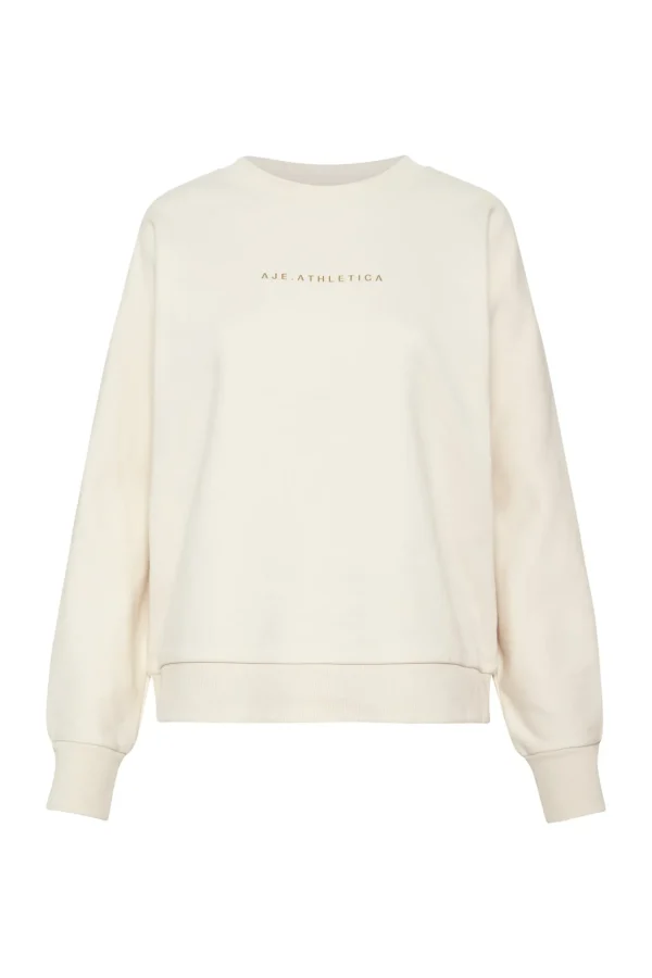 Metallic Signature Logo Crew Jumper 401