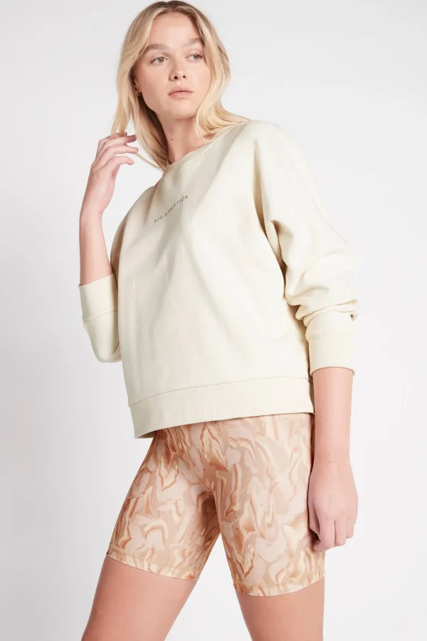 Metallic Signature Logo Crew Jumper 401