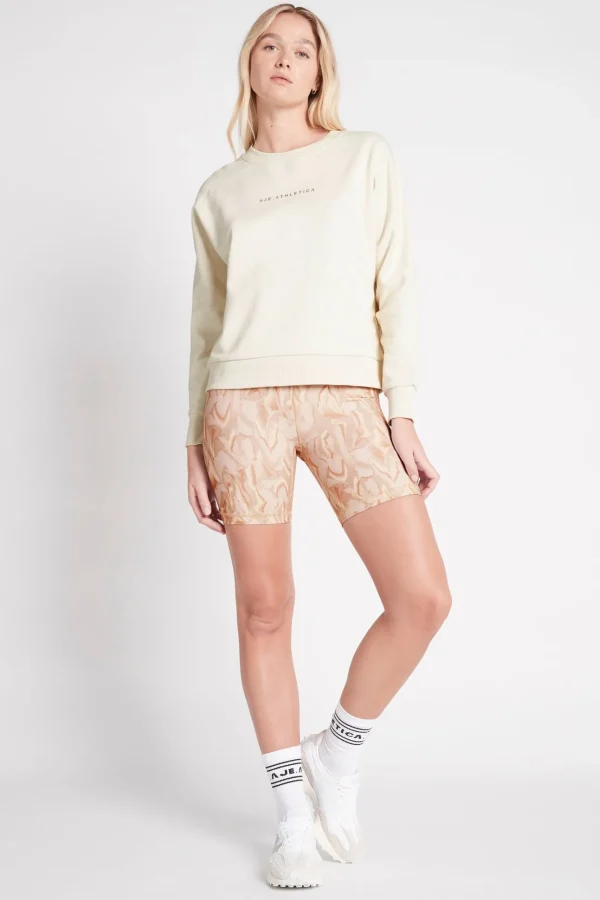 Metallic Signature Logo Crew Jumper 401