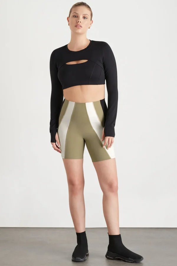 Panelled Bike Short 615