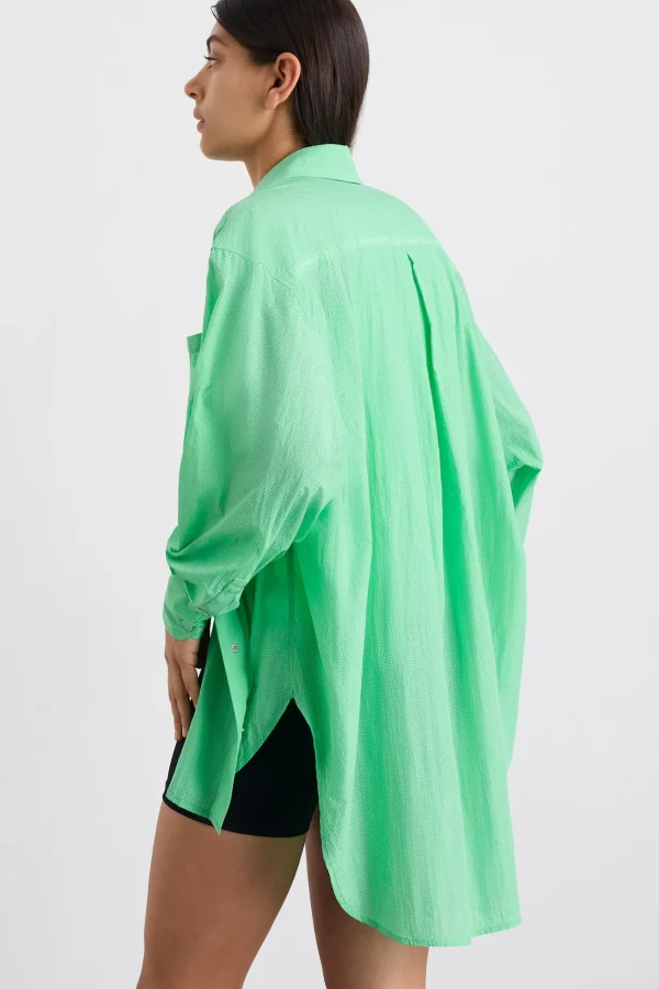 Perforated Longline Shirt 406