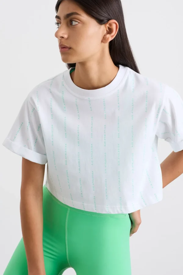 Pinstripe Crop Tee 105