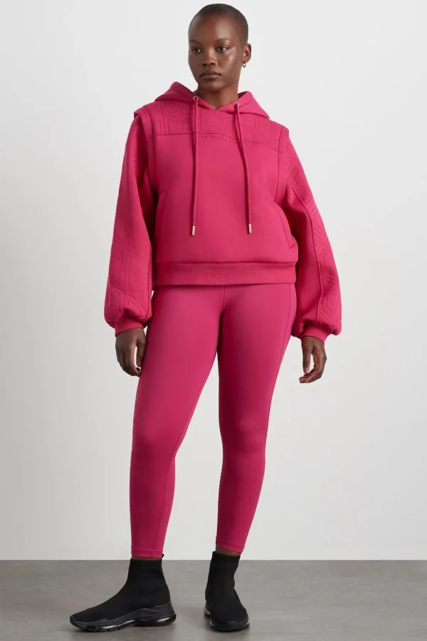Quilted Logo Scuba Hoodie 418