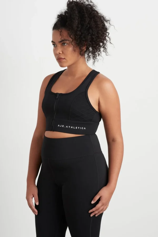 Quilted Zip Front Bra 329