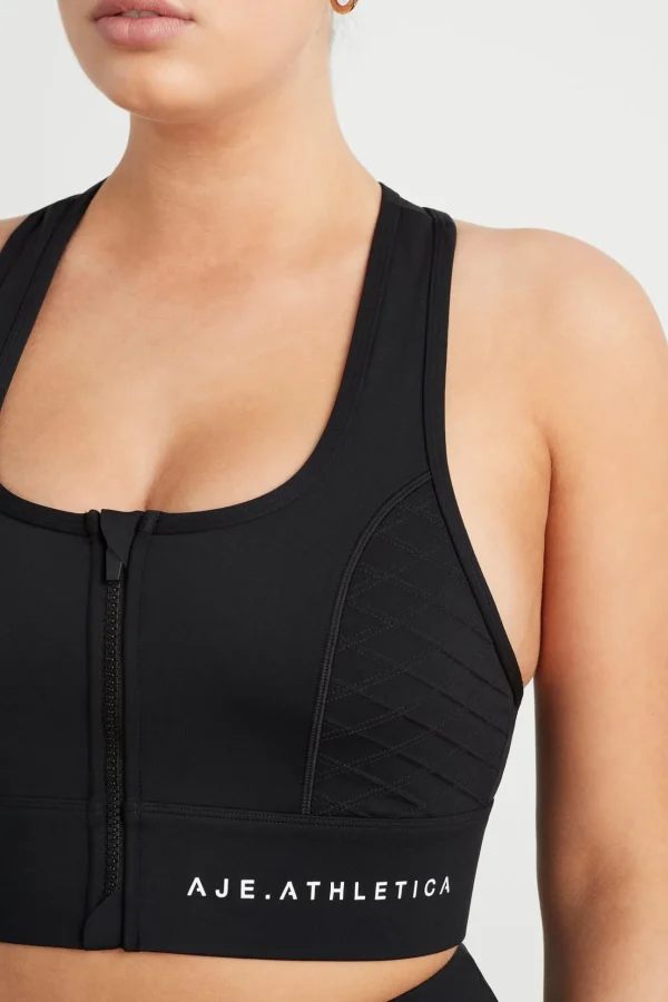 Quilted Zip Front Bra 329